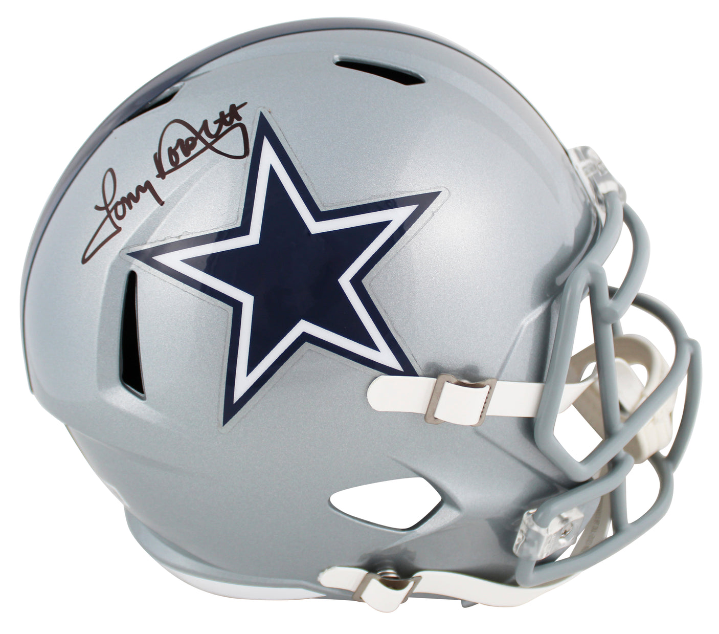 Cowboys Tony Dorsett Authentic Signed Full Size Speed Rep Helmet BAS Witnessed 2