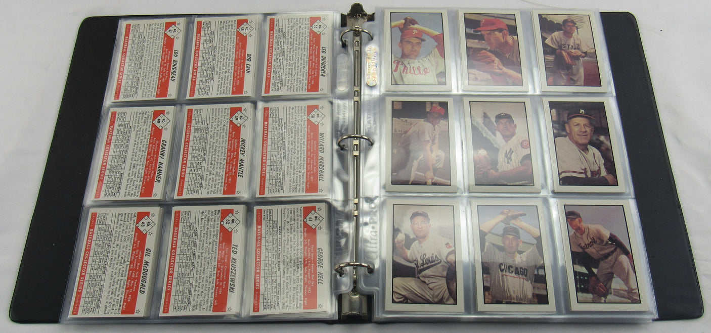 1953 Bowman Color Reprint Set Baseball B.G.H.L.I. Reprint Set B/W and Color - Mickey Mantle