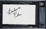 Barbara Eden I Dream of Jeannie Authentic Signed 3x5 Index Card BAS Slabbed
