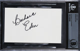 Barbara Eden I Dream of Jeannie Authentic Signed 3x5 Index Card BAS Slabbed