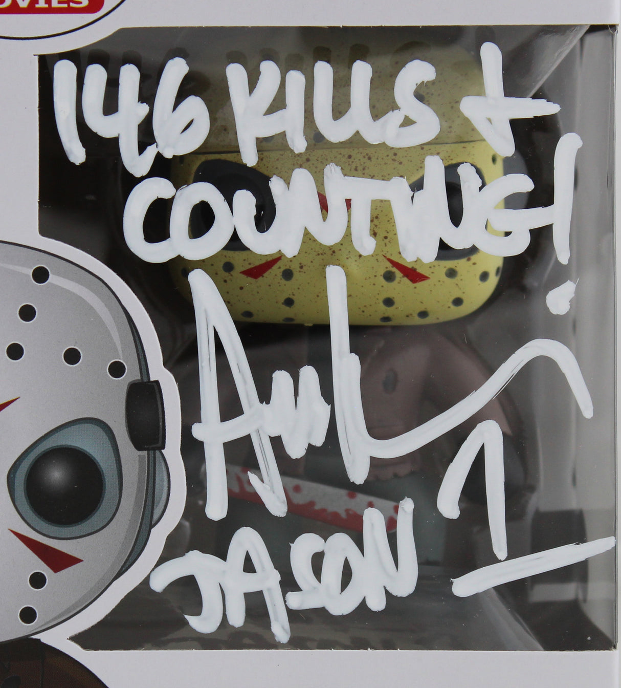 Ari Lehman "146 Kills & Counting" Signed Funko Pop Vinyl Figure W/ White Sig BAS