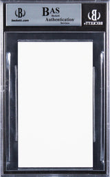 Martin Landau Mission: Impossible Authentic Signed 3x5 Index Card BAS Slabbed