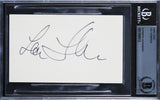 Lea Thompson Back To The Future Authentic Signed 3x5 Index Card BAS Slabbed