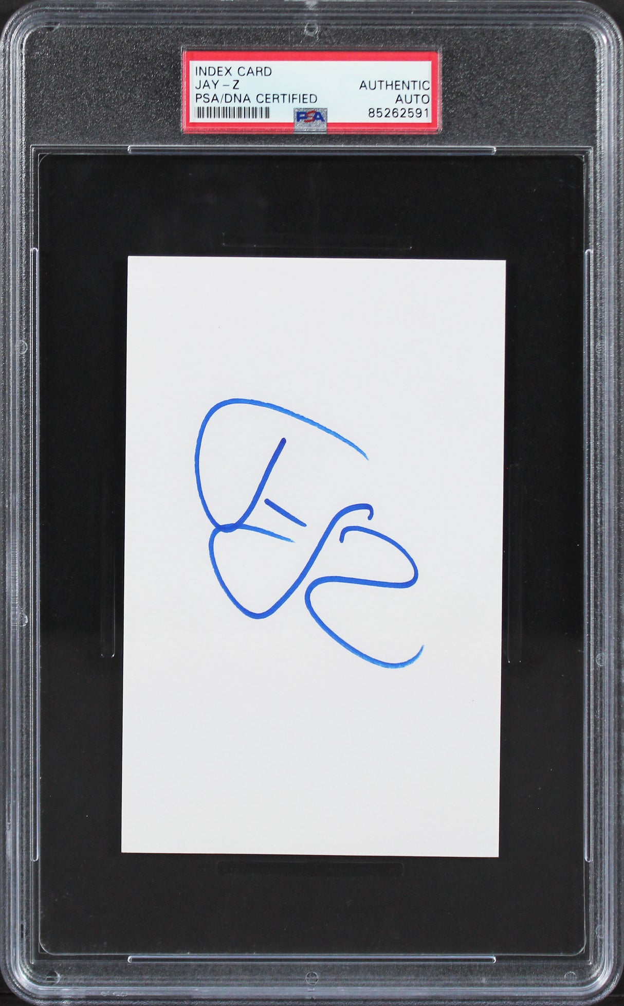 Jay-Z Authentic Signed 4x6 Index Card Autographed PSA/DNA Slabbed