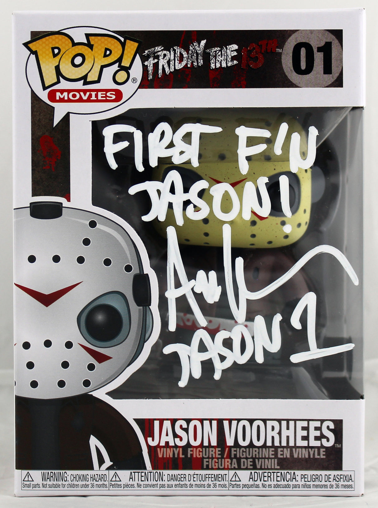 Ari Lehman "First F'n Jason" Signed Funko Pop Vinyl Figure W/ White Sig BAS