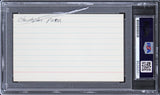 Chris Penn Footloose Authentic Signed 3x5 Index Card PSA/DNA Slabbed
