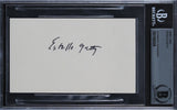 Estelle Getty The Golden Girls Authentic Signed 3x5 Index Card BAS Slabbed 2
