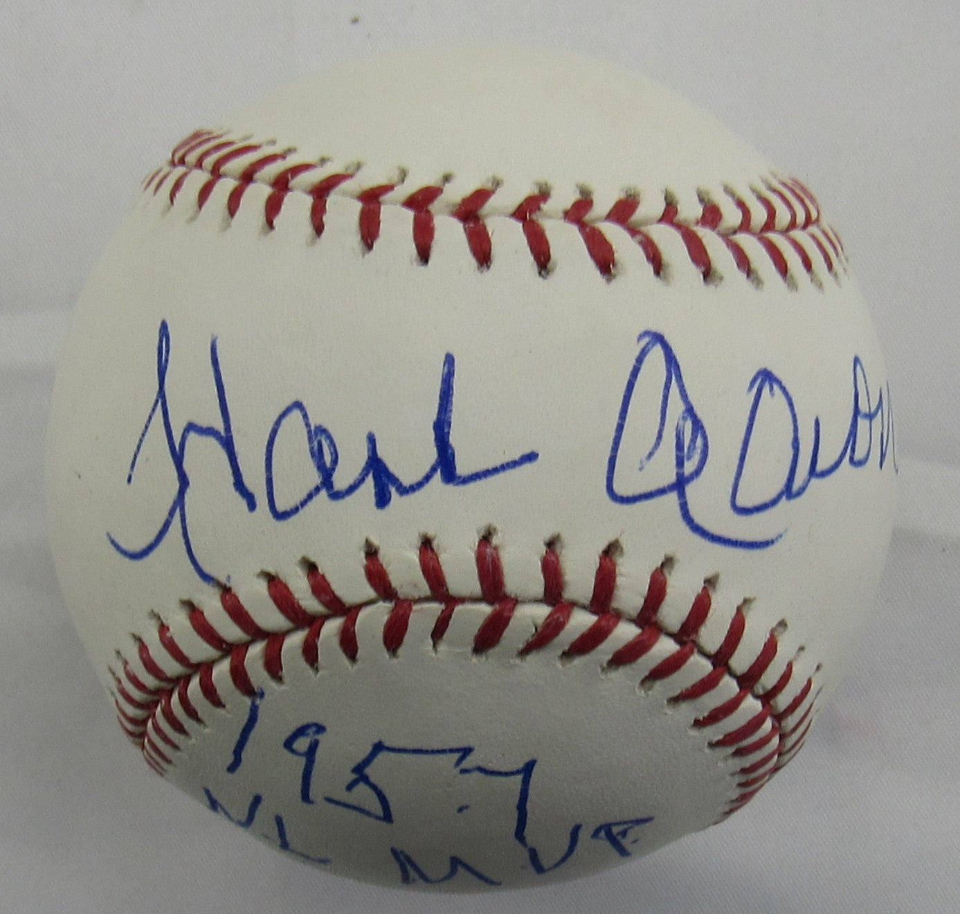 Hank Aaron Signed Auto Baseball w/57 MVP JSA LOA ZZ28339