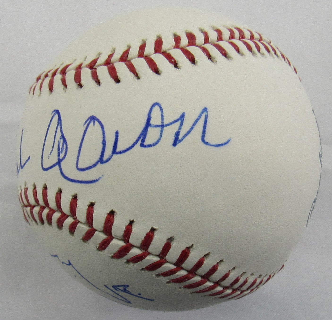 Hank Aaron Signed Auto Baseball w/57 MVP JSA LOA ZZ28339