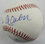 Hank Aaron Signed Auto Baseball w/57 MVP JSA LOA ZZ28339