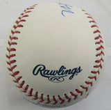 Hank Aaron Signed Auto Baseball w/57 MVP JSA LOA ZZ28339