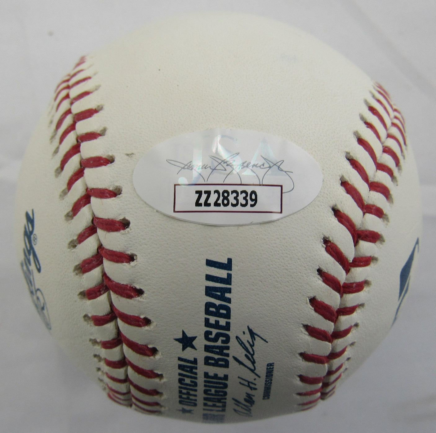 Hank Aaron Signed Auto Baseball w/57 MVP JSA LOA ZZ28339