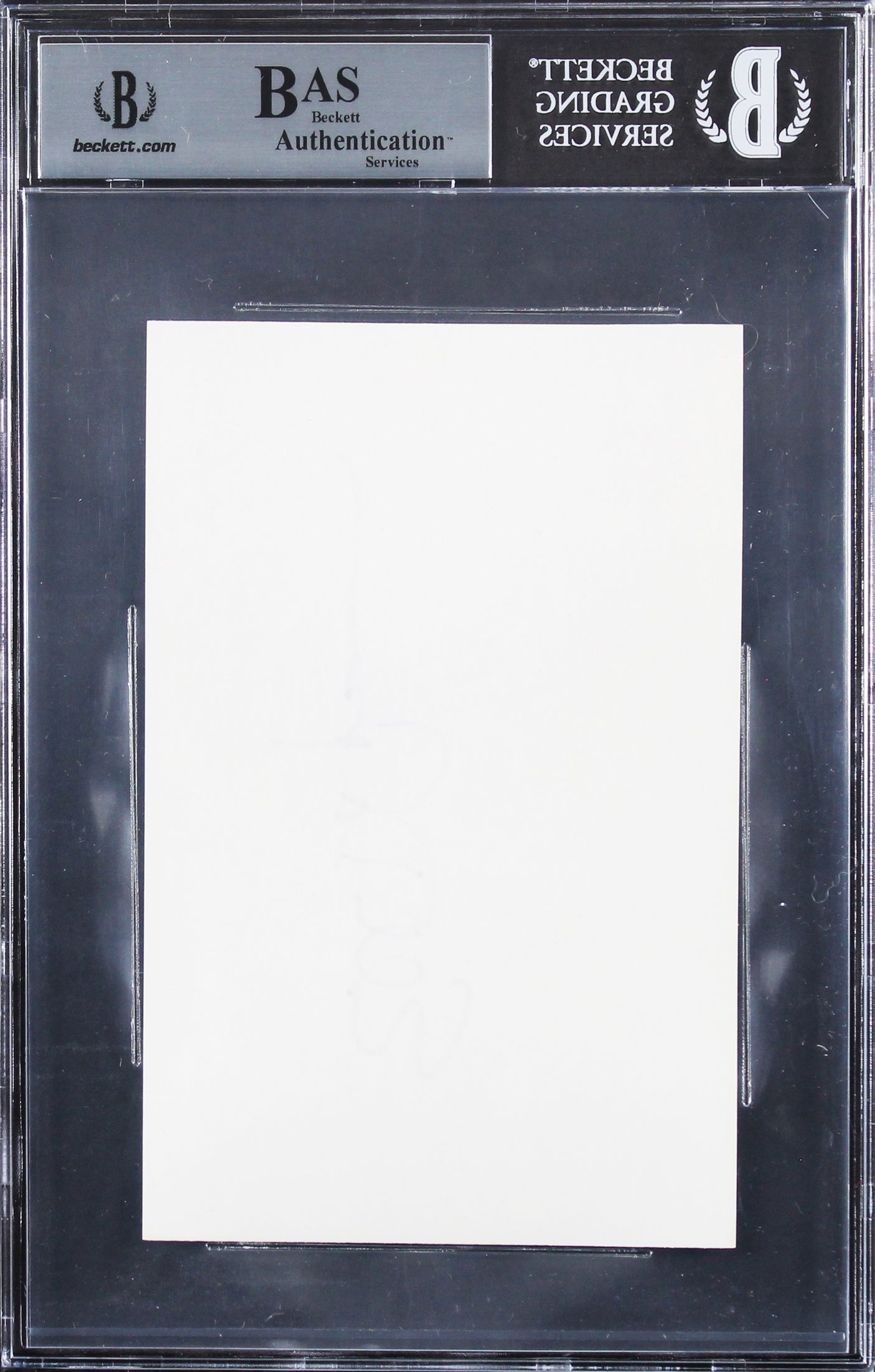 Ellen DeGeneres Authentic Signed 4x6 Index Card Autographed BAS Slabbed