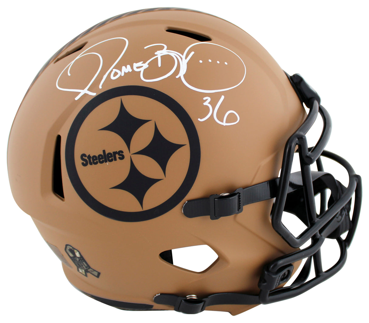 Steelers Jerome Bettis Signed STS II Full Size Speed Rep Helmet BAS Witnessed