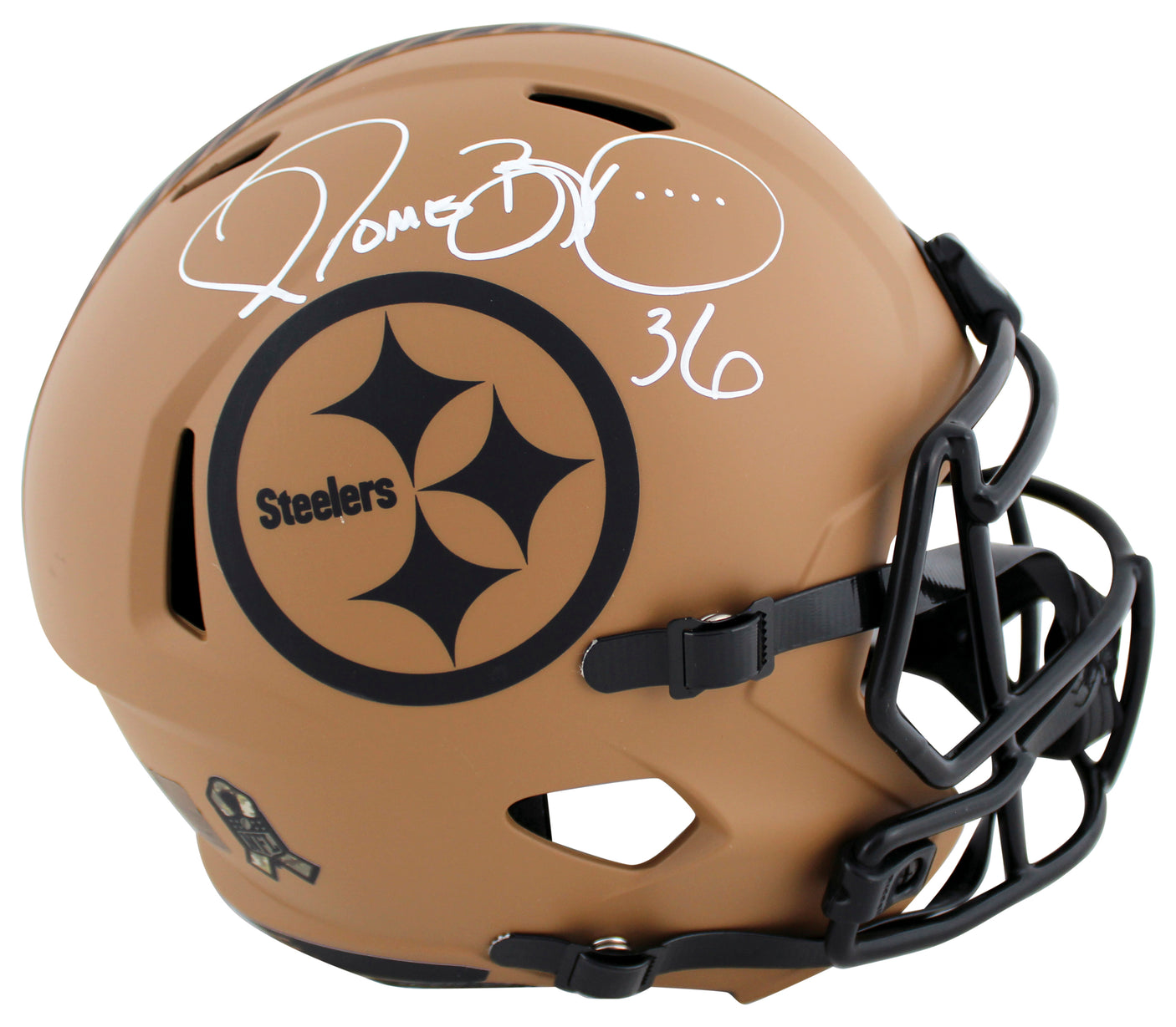 Steelers Jerome Bettis Signed STS II Full Size Speed Rep Helmet BAS Witnessed