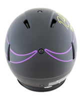 Vikings Randy Moss "SCH" Signed Eclipse Full Size Speed Proline Helmet BAS Wit