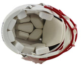 Patriots Randy Moss "SCH" Signed Flat White Proline F/S Speed Helmet BAS Witness