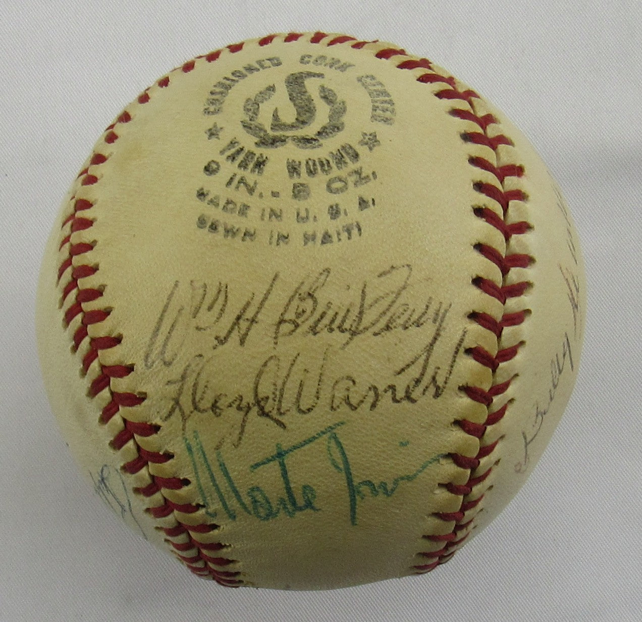 Hall of Famers Signed Rube Marquard, Bowie Kuhn, Bill Terry, Lloyd Waner, Red Ruffing Auto Baseball JSA LOA ZZ60309