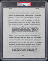 Malcolm X Authentic Signed 8.5x11 Document PSA/DNA Slabbed