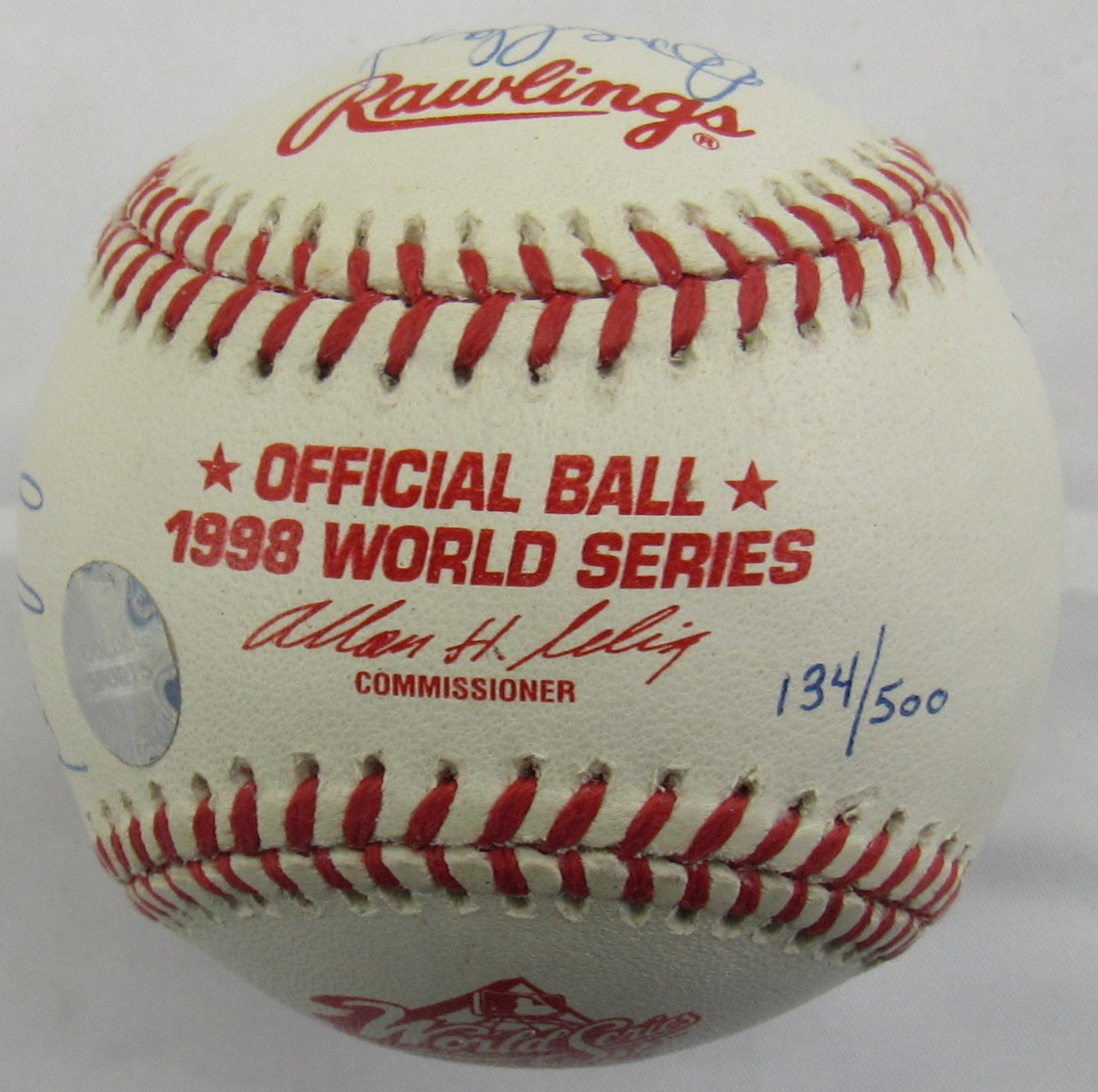 1996 New York Yankees Team Signed Derek Jeter Auto Baseball JSA LOA ZZ63159