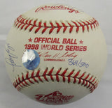 1996 New York Yankees WS Team Derek Jeter Joe Torre Signed Auto Baseball JSA LOA ZZ63160