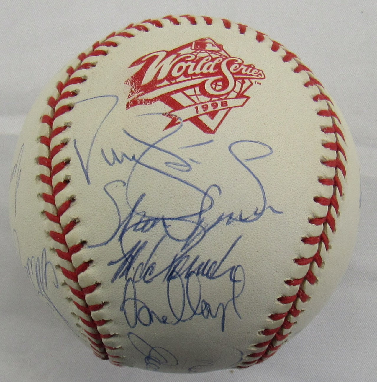 1996 New York Yankees WS Team Derek Jeter Joe Torre Signed Auto Baseball JSA LOA ZZ63160