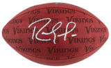 Vikings Randy Moss Signed "The Duke" Team Showcase Football W/ Case BAS Witness