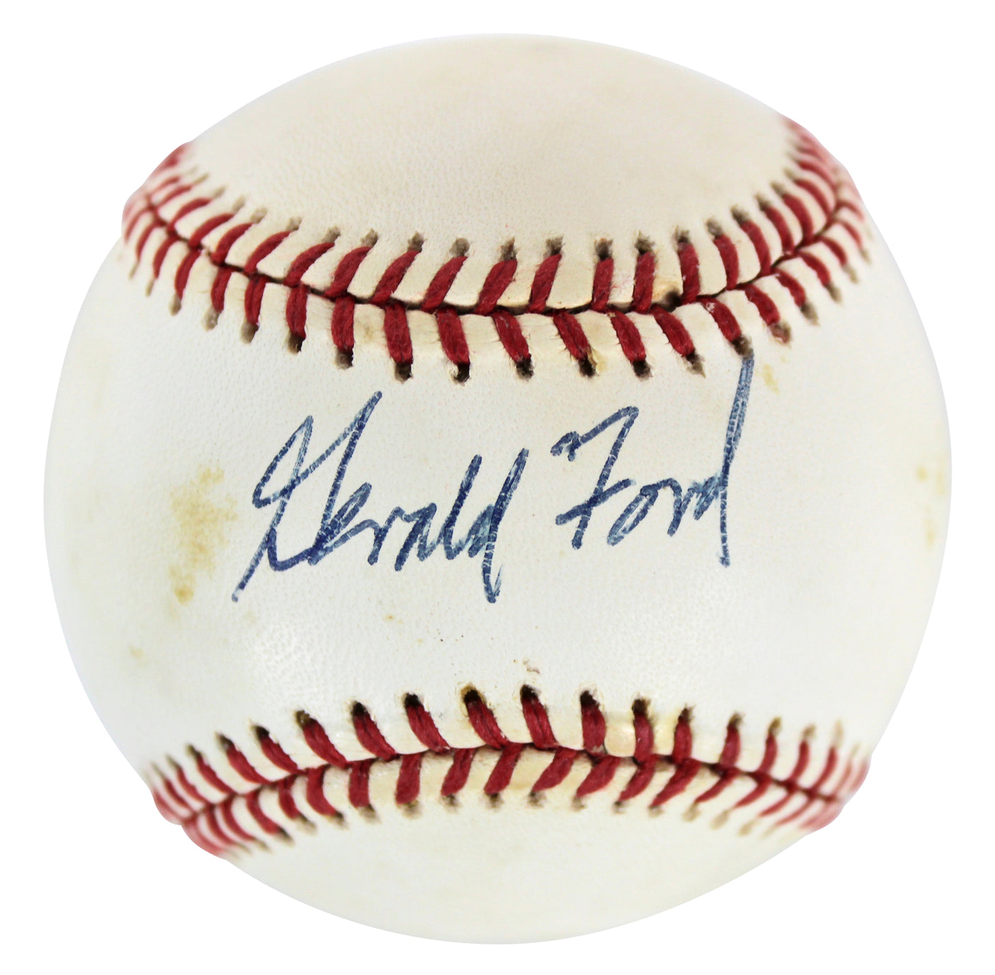 Gerald R. Ford Authentic Signed Bobby Brown Oal Baseball Autographed BAS #A12340