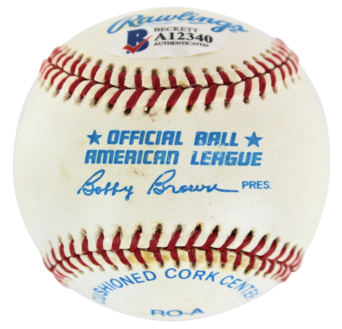 Gerald R. Ford Authentic Signed Bobby Brown Oal Baseball Autographed BAS #A12340
