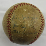 Giants Hall of Famers and Stars Mel Ott Signed Auto Baseball JSA LOA ZZ63161