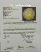 Giants Hall of Famers and Stars Mel Ott Signed Auto Baseball JSA LOA ZZ63161