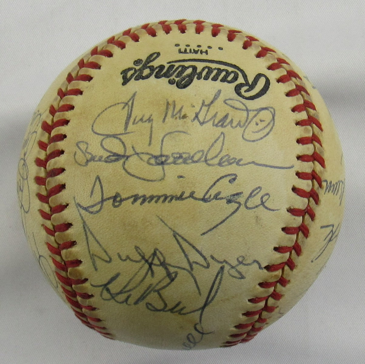 1969 World Series Champion New York Mets Nolan Ryan Tom Seaver Signed Auto Baseball JSA LOA ZZ63167