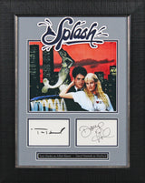 Daryl Hannah & Tom Hanks Splash Signed Index Card Framed Display BAS #AC26577