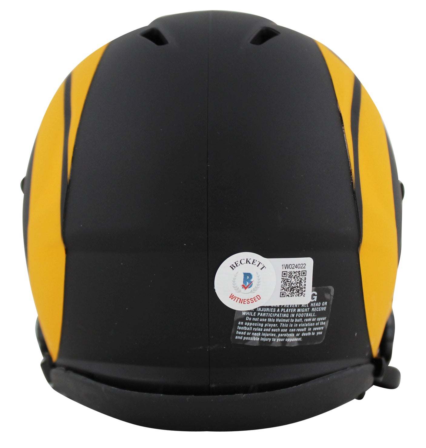 Rams Eric Dickerson "HOF 99" Signed Eclipse Speed Mini Helmet BAS Witnessed