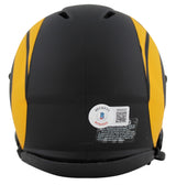 Rams Eric Dickerson "HOF 99" Signed Eclipse Speed Mini Helmet BAS Witnessed