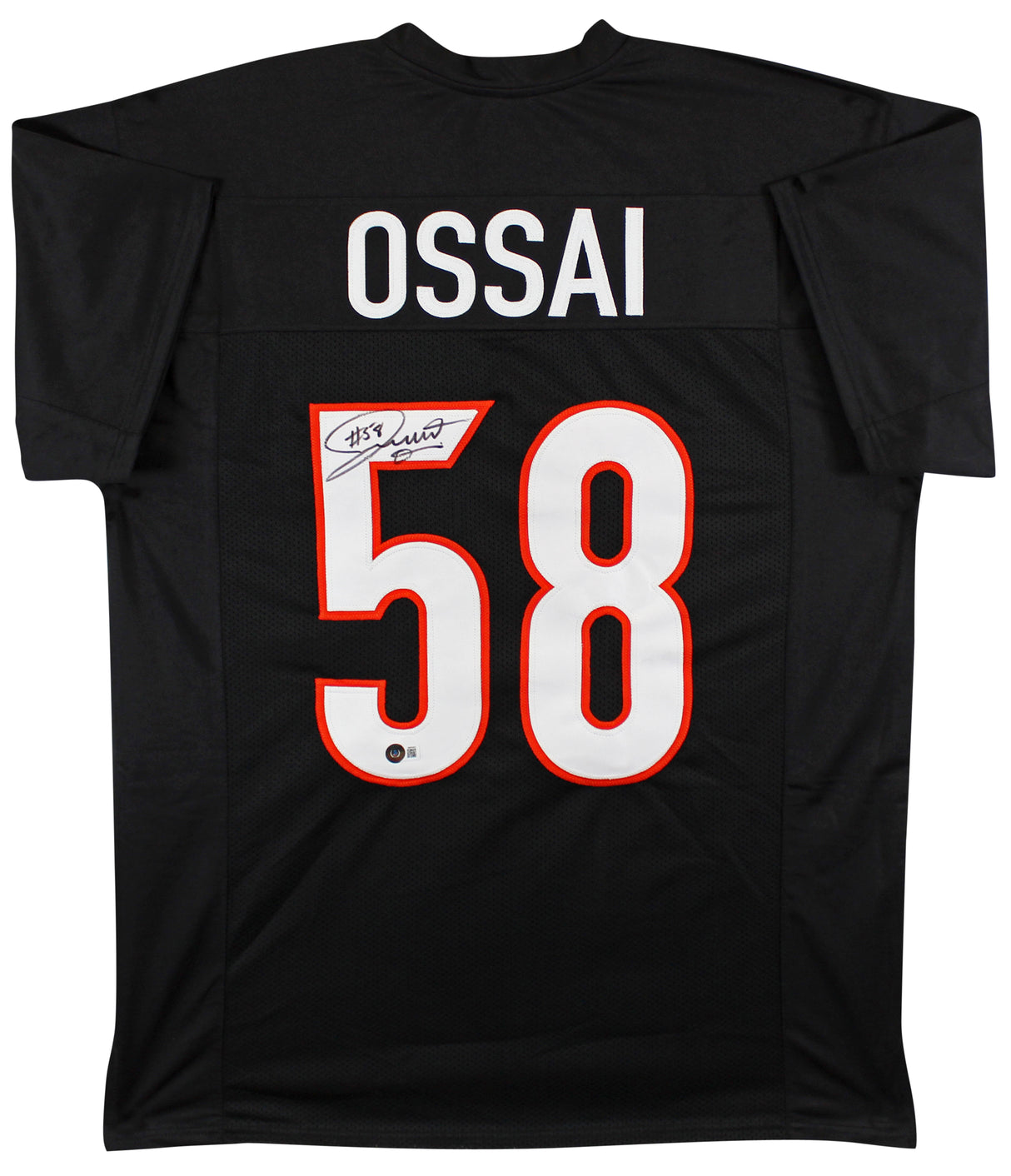 Joseph Ossai Authentic Signed Black Pro Style Jersey Autographed BAS Witnessed 2