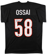 Joseph Ossai Authentic Signed Black Pro Style Jersey Autographed BAS Witnessed 2