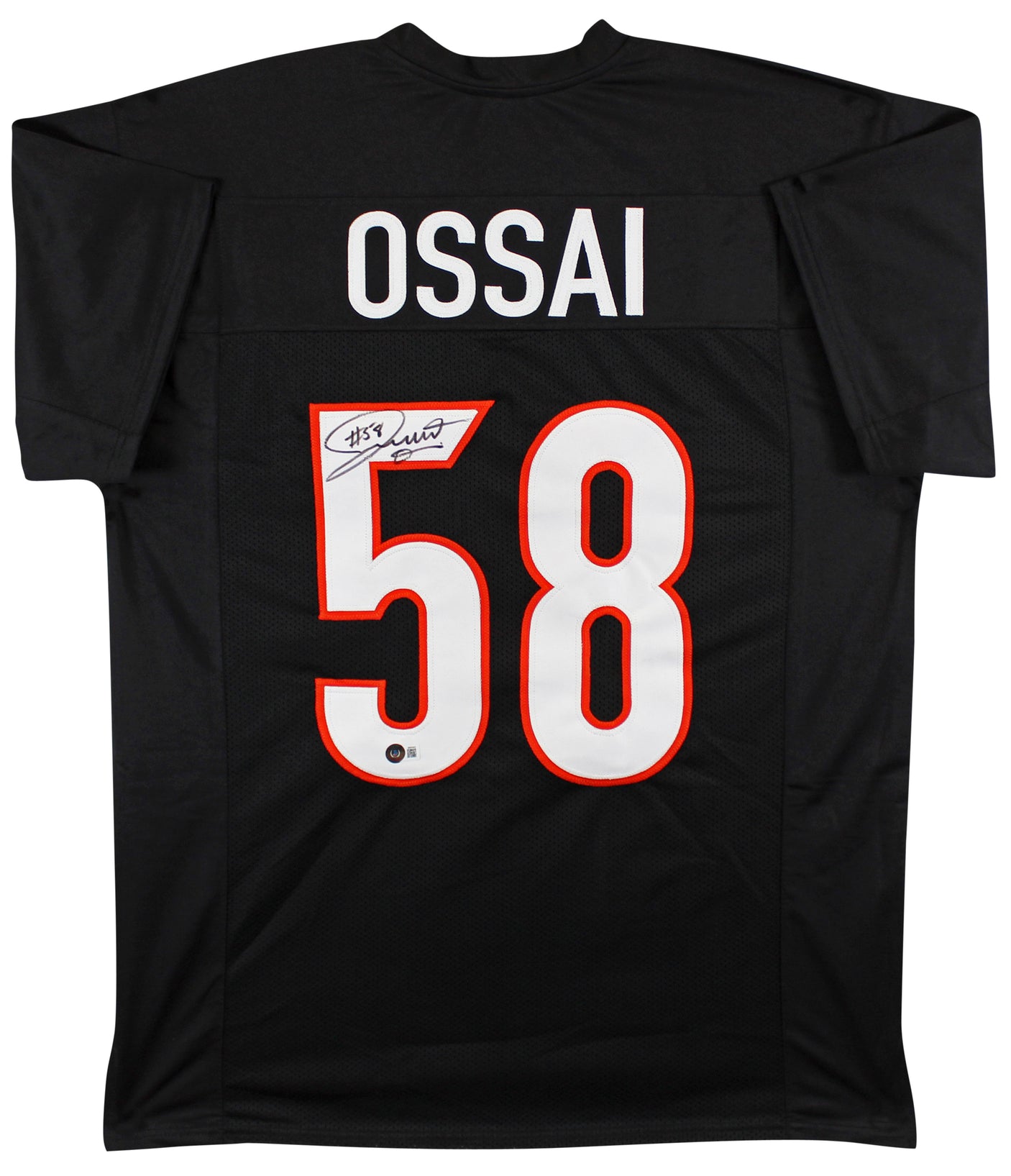 Joseph Ossai Authentic Signed Black Pro Style Jersey Autographed BAS Witnessed 2