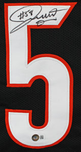 Joseph Ossai Authentic Signed Black Pro Style Jersey Autographed BAS Witnessed 2