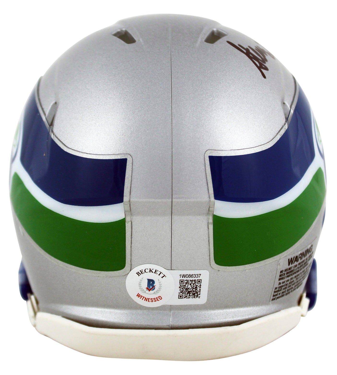 Seahawks Steve Largent "HOF 95" Signed 83-01 TB Speed Mini Helmet BAS Witnessed