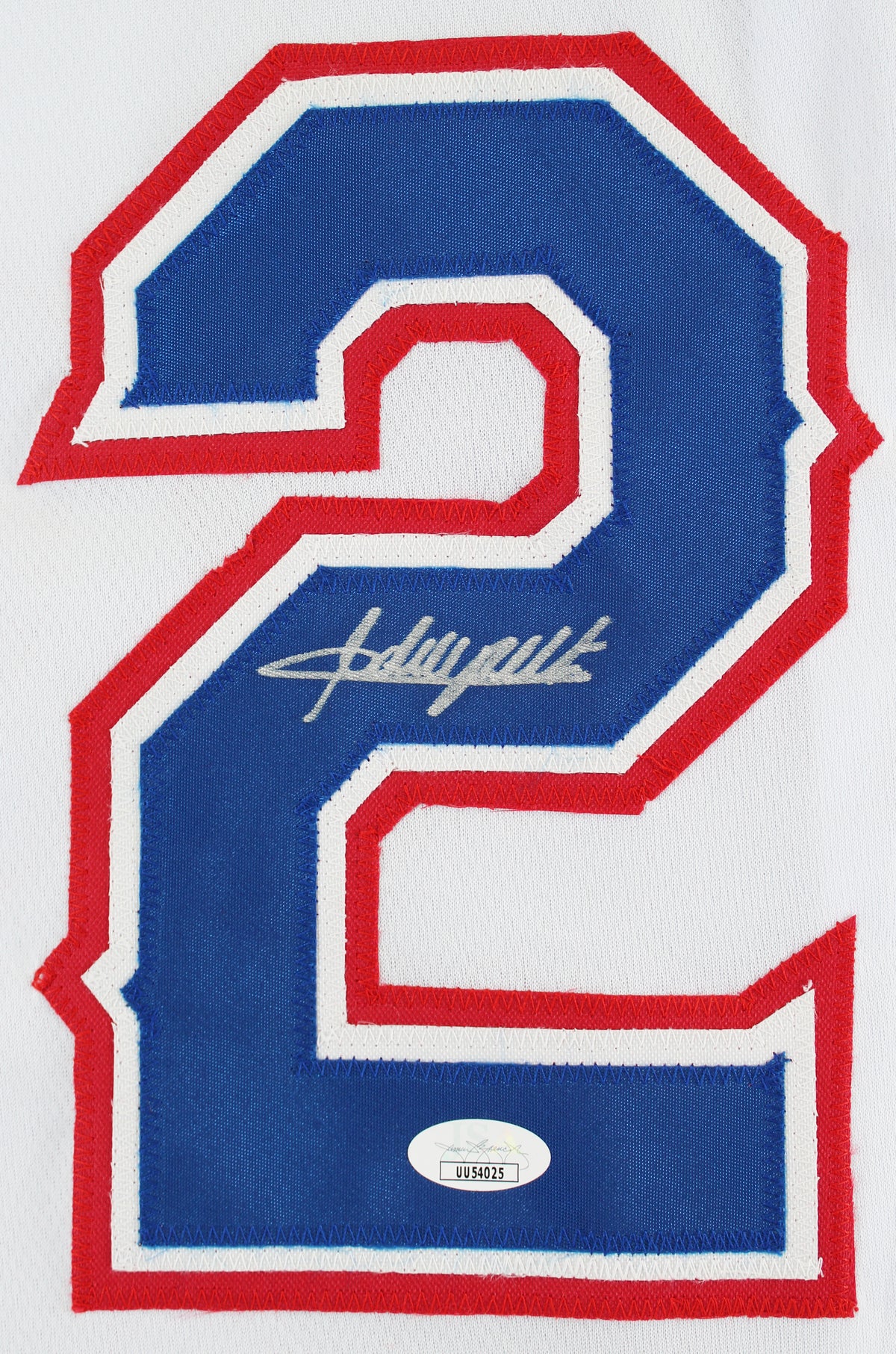 Adrian Beltre Authentic Signed White Pro Style Jersey Autographed JSA