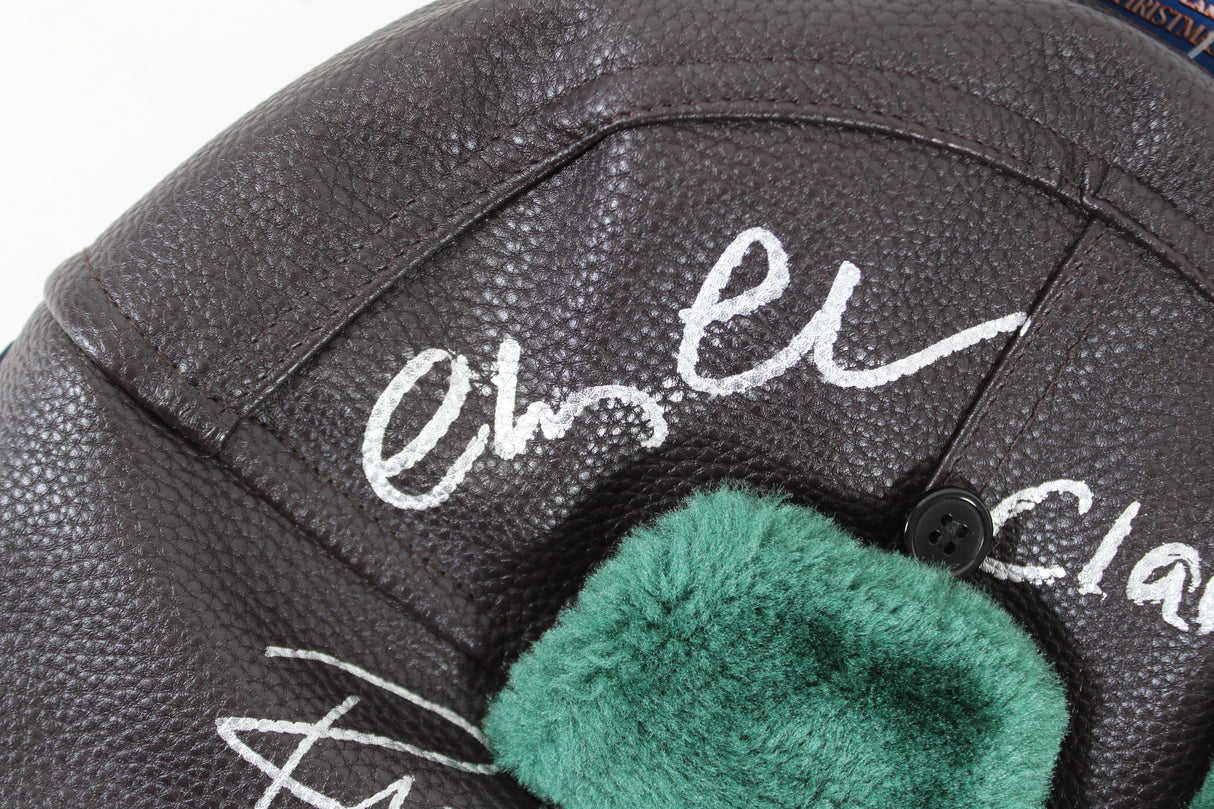 Chevy Chase & Randy Quaid Christmas Vacation "3x Insc" Signed Hat BAS #BK88253