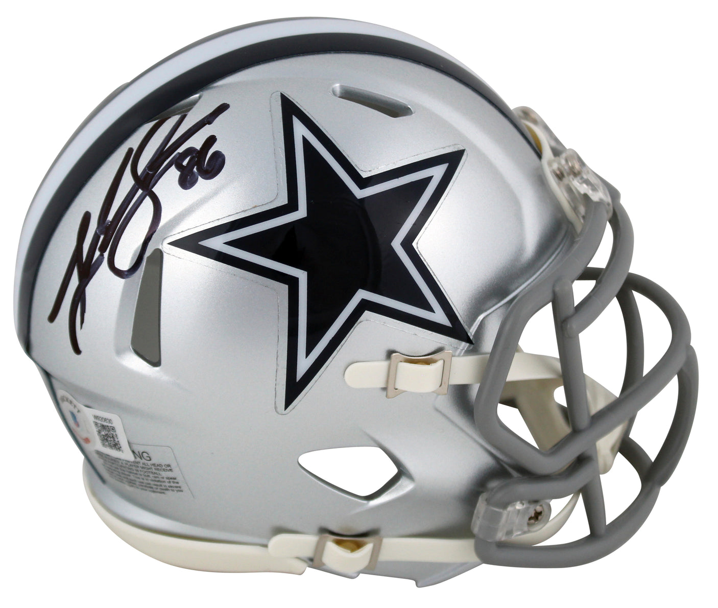 Cowboys Luke Schoonmaker Authentic Signed Speed Mini Helmet w/ Case BAS Witness