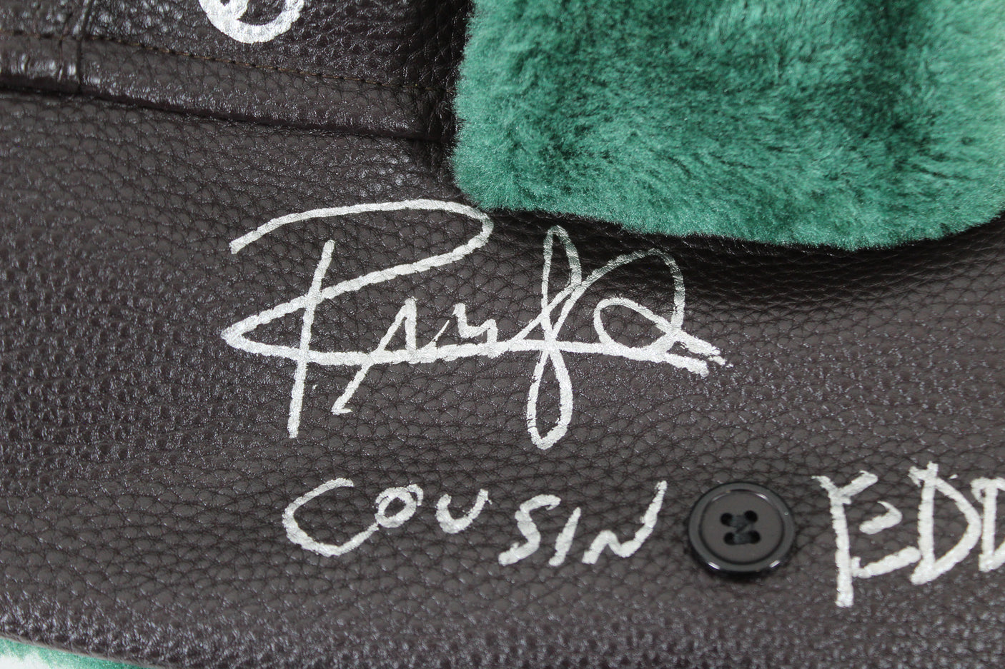 Chevy Chase & Randy Quaid Christmas Vacation "3x Insc" Signed Hat BAS #BK88253