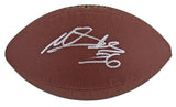 Panthers Miles Sanders Authentic Signed Wilson Super Grip Nfl Football JSA Witness