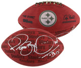 Steelers Jerome Bettis "2x Insc" Signed The Duke Team Showcase Nfl Football BAS