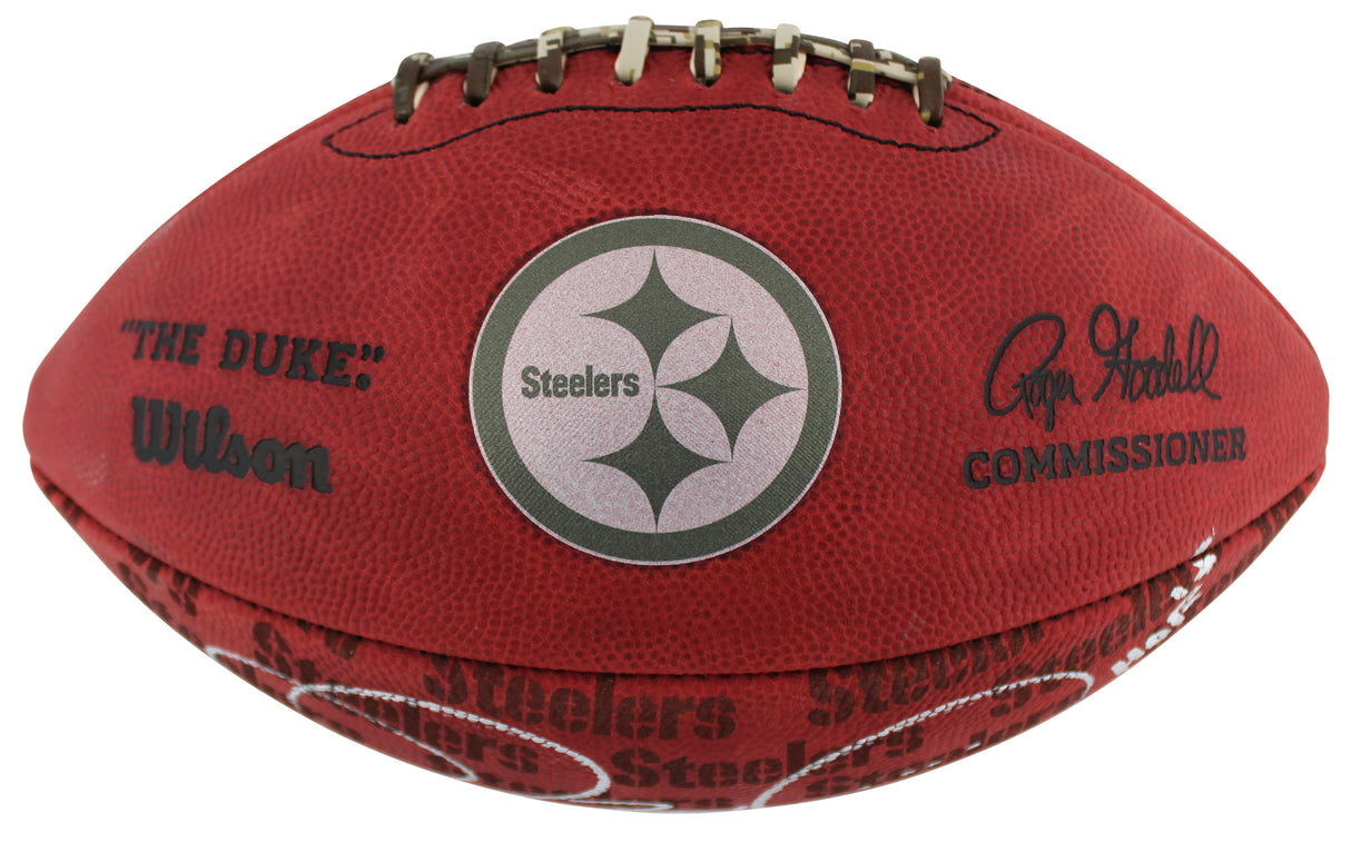 Steelers Jerome Bettis "2x Insc" Signed The Duke Showcase Football W/ Case BAS W
