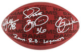 Rams RB Legends (3) Bettis, Dickerson & Faulk Signed Showcase Nfl Football BAS W