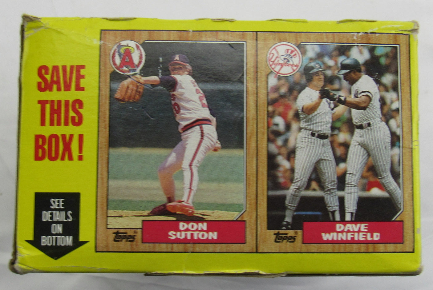 1987 Topps Baseball Wax Box - 36ct - McGwire/Palmeiro/Bonds RC's