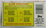 1991 Topps Baseball Wax Box - Mark Whiten Error, Chipper Jones RC